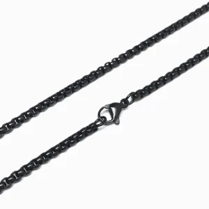 Pack 5un Fio Elo Quadrado - Aço Inox Preto