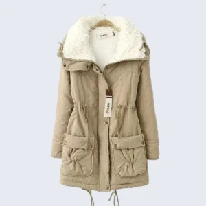 Jaqueta Parka Peluciada Impermeável
