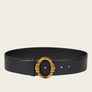 Circle Buckle Leather Belt - Etro