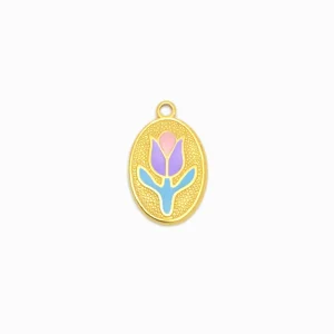 Pendente Tulipa 15x11mm - Aço inox
