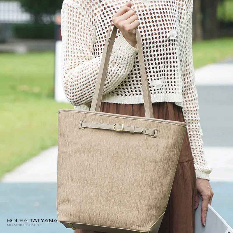 Bolsa de Couro Feminina Tatyana - Image 7